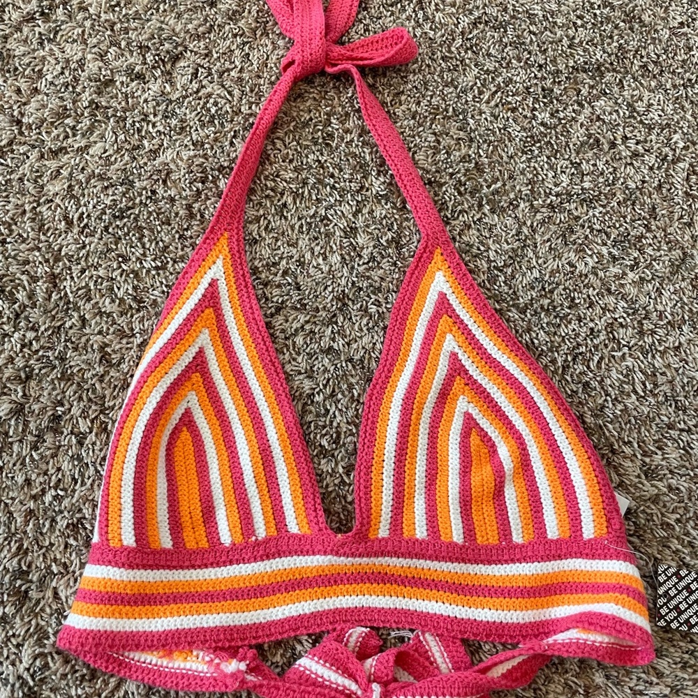 knit halter top size s